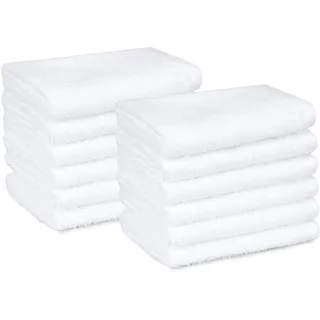 Amazon Basics Handtuchset 12-tlg. weiß