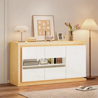 stilvora Sideboard 140 x 84 x 40 cm Weiß