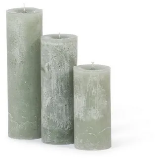 daslagerhaus living Bodenvase Kerze Ø 7 h 10 cm grüngrau grau|grün