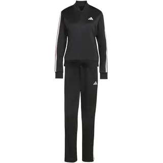 adidas Damen Essentials 3-Stripes Track Suit, black/clear pink, M