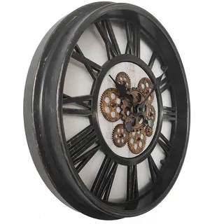 GLOBO Wanduhr 50,8 cm DB 50.80x8 schwarz