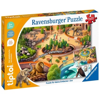 Ravensburger Lernspielzeug tiptoi Puzzle für kleine Entdecker: Zoo