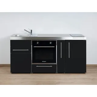 Stengel Küchenzeile MPB 180 A mit Kühlschrank und Backofen und Induktionskochfeld, Miniküche Premiumline, 180 cm