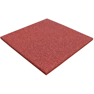 LANDGRID Rot 50x50x2,5cm Gummimatten Gummiplatten Indoor und Outdoor