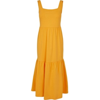 URBAN CLASSICS Shirtkleid Urban Classics Damen Ladies 7/8 Length Valance Summer Dress (1-tlg) orange 3XL