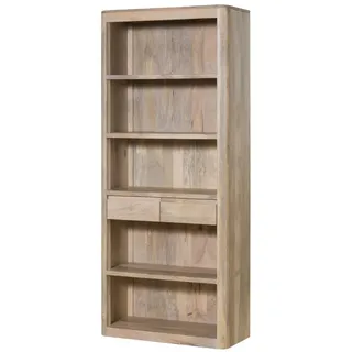 Massivmoebel24 Bücherregal 88 x 40 x 205 cm Weiß
