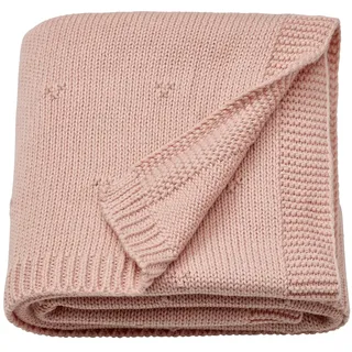 IKEA LEN Babydecke rosa/gestrickt