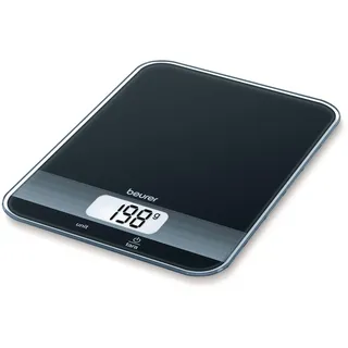 Beurer KS 19 digitale Küchenwaage (mit Tara-Zuwiegefunktion, Sensortastenbedienung, 5 kg Tragkraft) schwarz