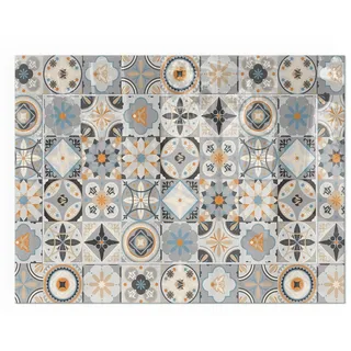 Tulup Glasbodenplatte Rechteck 80 x 60 x 0,4 cm Grau