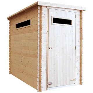 TIMBELA Gartenhaus 1,44 x 2,39 m Beige