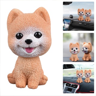 YVIFEVG Wackelfigur Wackelkopf Figur Wackeldackel Fürs Wackel Dackel Figuren Auto Büro Deko Dekoration Innen Innenraum Frauen, Beige