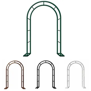 Breiter Gartenbogen,Stahl Rosenbogen Rankgitter Rankhilfe,schwarzer Rosenspalier Torbogen für Kletterpflanzen und Gurken,Dekorationsbogen Pergola für Feste,Innenterrasse und Garten(Weiß,W 80cm x H 200