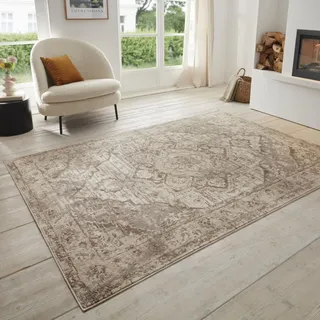 HANSE HOME Sand Kurzflorteppich 160 x 235 cm Beige/Braun