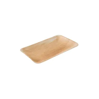 Greenbox Palmblatt Teller rechteckig 25 x 15 cm 25 St. Natur