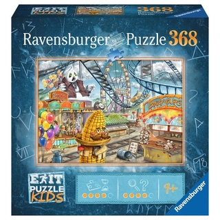 Ravensburger Puzzle Kids Im Freizeitpark 368 Teile Puzzle für Kinder ab 9 Jahren, Kinderpuzzle