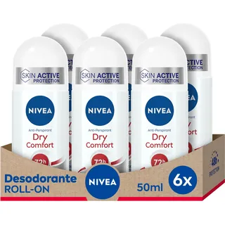 NIVEA Dry Comfort Roll-on 6 x 50 ml