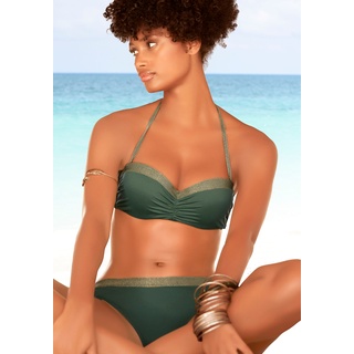 Bügel-Bandeau-Bikini JETTE Gr. 42, Cup B, grün (oliv) Damen Bikini-Sets Ocean Blue