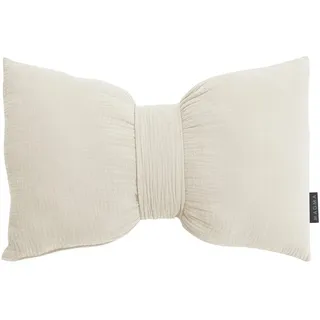 Magma Heimtex Oline Schleifenkissen 30 x 45 cm Creme