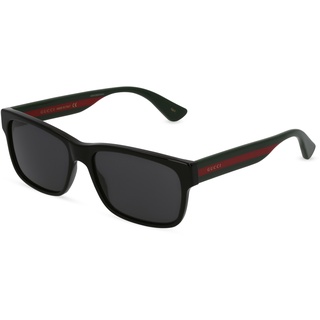 Gucci GG0340S Herren-Sonnenbrille Vollrand Eckig Acetat-Gestell, schwarz