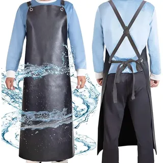 Wasserdichte Gummischürze, Strapazierfähige Vinylschürze, Verstellbar, Dicke Schürze Für Restaurant, Spülküche, Metzgerei
