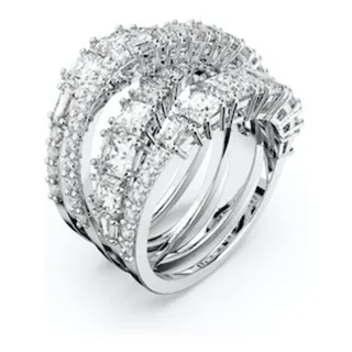 Swarovski Damenring Hyperbola Spin 5584656 - silber - 50