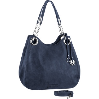 Henkeltasche BRUNO BANANI Gr. B/H/T: 34 cm x 30 cm x 16 cm, blau Damen Taschen Handtaschen
