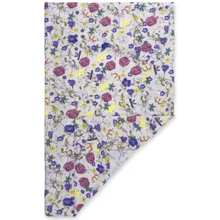 hauck Baby Spannbettlaken 60x120 cm für Reisebettmatratzen, Baby Matratzenbezug Baumwolle Musselin, 60° C Maschinenwäsche, Babybettlaken mit Gummizug (Beige Floral)
