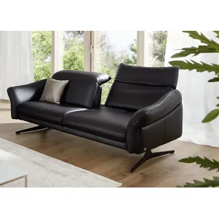 Sofa 2,5 Sitzer himolla 1808 (BHT 193x81x101 cm) - schwarz - BHT 193x81x101 cm