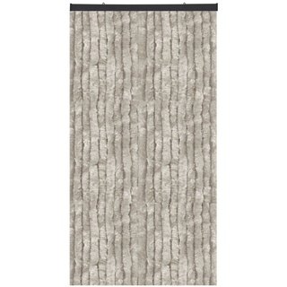 Türvorhang Flauschi, Arsvita, Öse (1 St), Flauschvorhang 160x200 cm in Unistreifen grau, viele Farben grau 160 cm x 200 cm