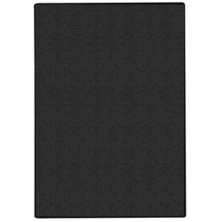 Karat Teppich-Läufer auf Maß gekettelt | Sylt schwarz | 200x400 cm