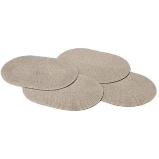 Tchibo - 4 abwischbare Platzsets - beige