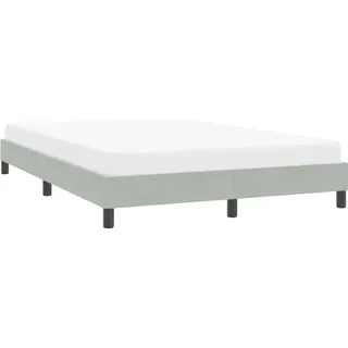 vidaXL Bettgestell 140 x 220 cm Hellgrau