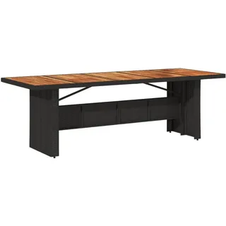 vidaXL Gartentisch 240 x 90 x 75 cm Schwarz
