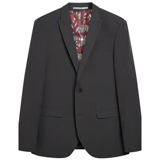 Next Baukastensakko Anzug mit zwei Knöpfen: Skinny Fit Jacke (1-tlg) grau 50 (GB: 40R)