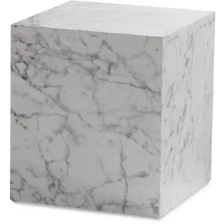 KADIMA DESIGN MONOBLOC Weiß Marmor 40 x 40 x 45 cm