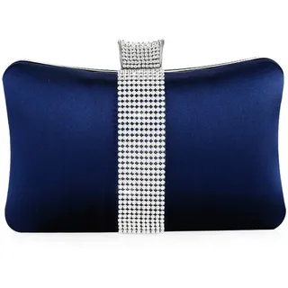 NICOLE&DORIS Damen Handtaschen Clutch Designer Umhängetasche Kleine Glitter Schultertasche für Hochzeit Freizeit Party Blau