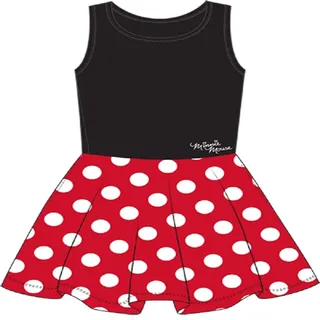 Disney Minnie Mouse-Frauen und rote Polka-Punkt-Kleid Großes - L