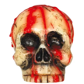 Guirca 26340 Halloween Totenkopf Kerze 10cm, mehrfarbig, Taglia unica