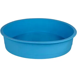 GMMH Silikonbackform Rund Durchmesser 24 cm, Silikon Form Kuchen Backform Kuchenform Brotbackform Obstbodenform (Blau)