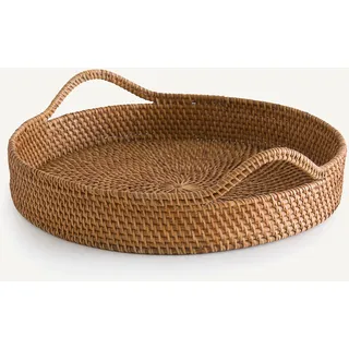 Am.pm Rundes Rattan-tablett Vesperie Rattan natur