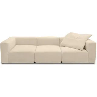 DOMO.Collection Modulsofa Adrian, 3 Sitzer aus DREI Modulen, 3 Couch, Sofa, Modul, 301 cm in beige
