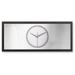 Kreative Feder Wanduhr 3D Designer-Wanduhr Silver Net (ohne Ticken; Funk- oder Quarzuhrwerk; elegant, außergewöhnlich, modern) silberfarben