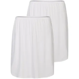 Unterrock NINA VON C. "2er Pack Halbrock Länge 50 cm Elegance", Damen, Gr. 40, weiß, Obermaterial: 81% Viskose CV. 19% Polyester PES., Röcke Unterrock