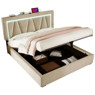 Flieks 160 x 200 cm Beige