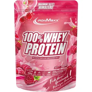 IronMaxx 100% Whey Protein Himbeere Pulver 500 g