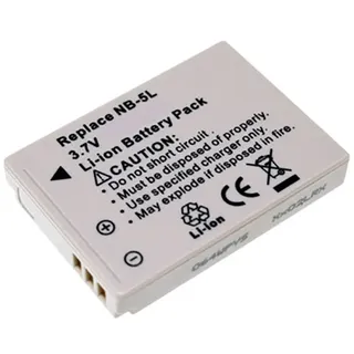 Akku für Canon IXY 830 IS, Typ NB-5L, NB-5LH, 750 mAh