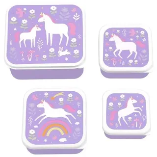 Lunchbox / 4er Set / Einhorn