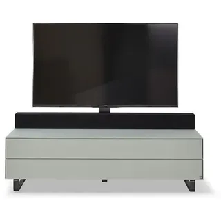 Musterring TV-Lowboard Media Smart Glas Weiß, Transparent Weiß / Weißglas