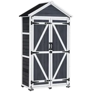 MCombo Gartenschrank 48 x 90 x 178 cm Grau