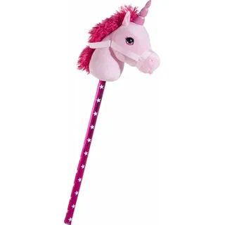 HEUNEC Steckenpferd Einhorn 70 cm Pink/Rosa